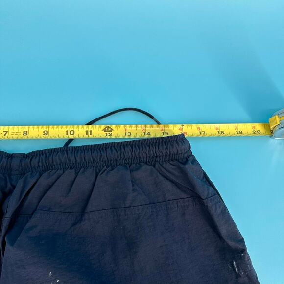 Perfect Vintage Nike Swim Trunks / Shorts Swoosh Mens size 32 x 9 Navy - Picture 4 of 6